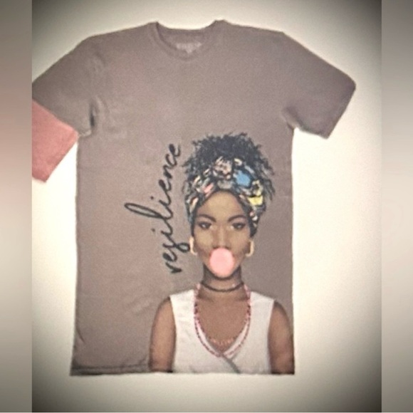 #052 Sz S Extended Tee Shirt Faux Leather 'like' Finish - NewInPack/NWT - Picture 6 of 9